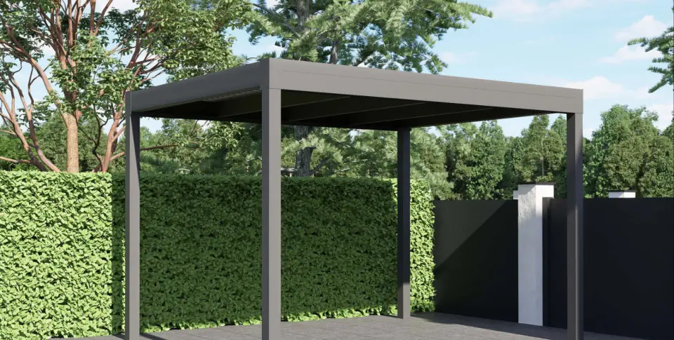 Diamond Carport, freestanding with steel roof